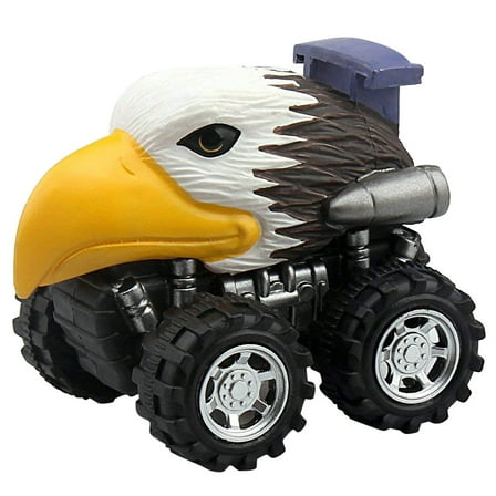 Ke1Clo Dinosaur Toys Monster Truck Toys (White), Pull Back Cars Dinosaur Toys for Kids 3-5 Boys Girls and Toddlers, Pull Back Toy Cars, Dinosaur Party Favors Gifts for 3 Year Old Boys