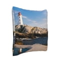 thumbnail image 2 of Bingfone Lighthouse Linen Throw Pillow Covers Cushion Case Pocket Button Vintage Farmhouse Pillowcase for Sofa Couch Bed 18"x18", 2 of 9