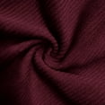 thumbnail image 6 of Wrtxtat Quarter Zip Corduroy Sweatshirt for Men Relaxed Fit Solid Color Pullover Striped Knit Long Sleeve Mock Neck Top Wine XXXL, 6 of 7
