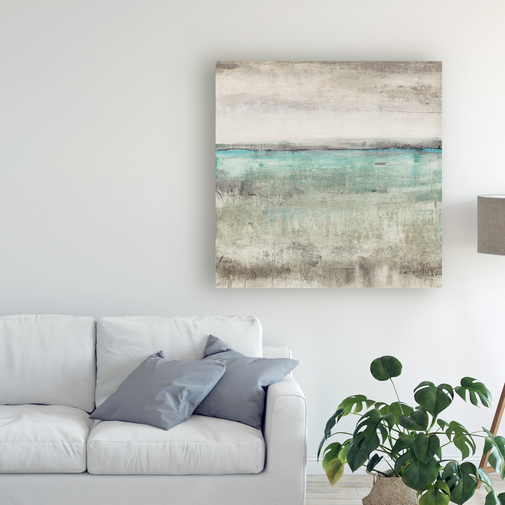 Trademark Fine Art 'Aqua Horizon II' Canvas Art by Tim OToole