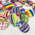 thumbnail image 5 of 50 Uds. Rebanadas de botones de huevos de Pascua de dibujos animados de madera de colores mezclados con 2 agujeros para costura Diy Scrapbooking decoración de fiesta esquí esquí Gafas de esquí, 5 of 5