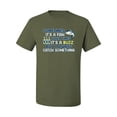 thumbnail image 2 of Wild Bobby, Sometimes It's A Fish Other Times It's A Buzz, Fishing, Men Graphic Tee, Military Green, X-Large, 2 of 4