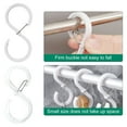 thumbnail image 2 of AMERTEER Hanging Hook 8Pcs Store Strong Load-bearing Practical Coat Hat Scarf Clothes Hanger, 2 of 5