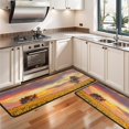 thumbnail image 3 of Kitchen Rugs Sets Of 2,Sunset Sunflower Field Scene Anti Fatigue Kitchen Mat Rugs Non Slip Washable,Decorative Kitchen Floor Mats for Kitchen,Sink,Laundry,17"x47"+17"x47", 3 of 5