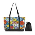 thumbnail image 7 of FORMRS Canvas Laptop Tote Bag for Women with 15.6" Computer Compartments Shoulder Handbag, Floral Fiesta, 7 of 7