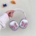 thumbnail image 2 of Shiny Diamond Case for AirPods Max Headphones,Cute Beautiful Luxury Glitter Butterfly Protective Cover for AirPods Max Girls Women Gift (Multicolor), 2 of 5