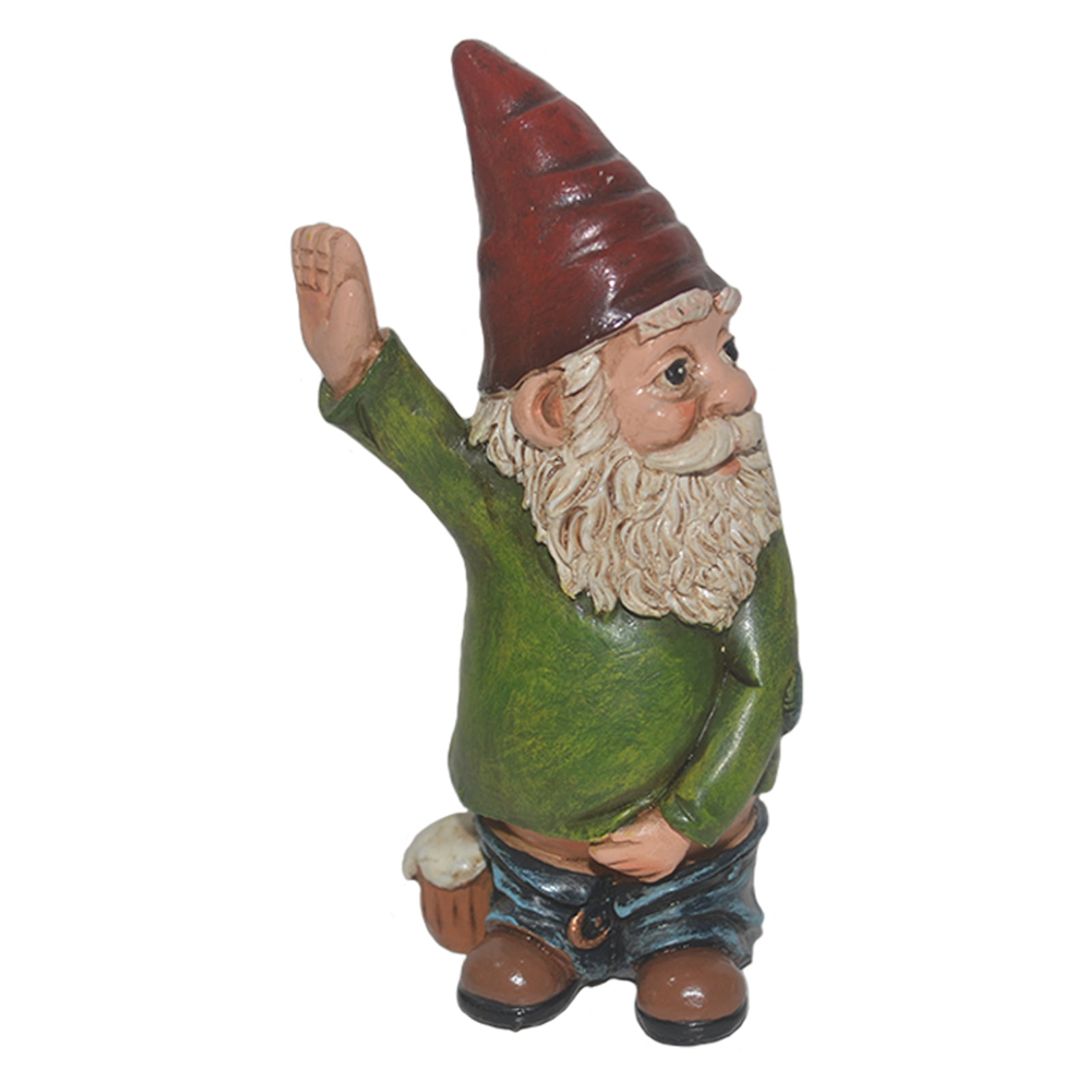 Funny Gnome Ornament Figurines Naughty Peeing Garden Yard Art Decoration Statue