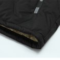thumbnail image 7 of Men's Winter 2-Piece Sportswear Set, Thickened Solid Color Fleece Warm Jacket and Casual Sport Pants, with Pockets For Cold Weather Outdoor,Black,L, 7 of 7