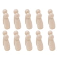 thumbnail image 4 of Muñeca de Peg Doll Natural Sin Terminar Personas Pequeñas Pintura de Bricolaje de para SM SunniMix Muñeca de madera natural, 4 of 8