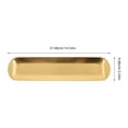 thumbnail image 2 of ETHZZLE Drinks Tray Rectangle Plate Golden Finish Serving Kitchen Supplies Camping 1Pack, 2 of 8