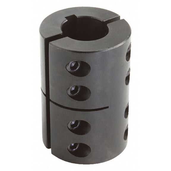 Climax Metal Products Rigid Shaft Coupling,Clamp,2" L  2CC-137-137-KW