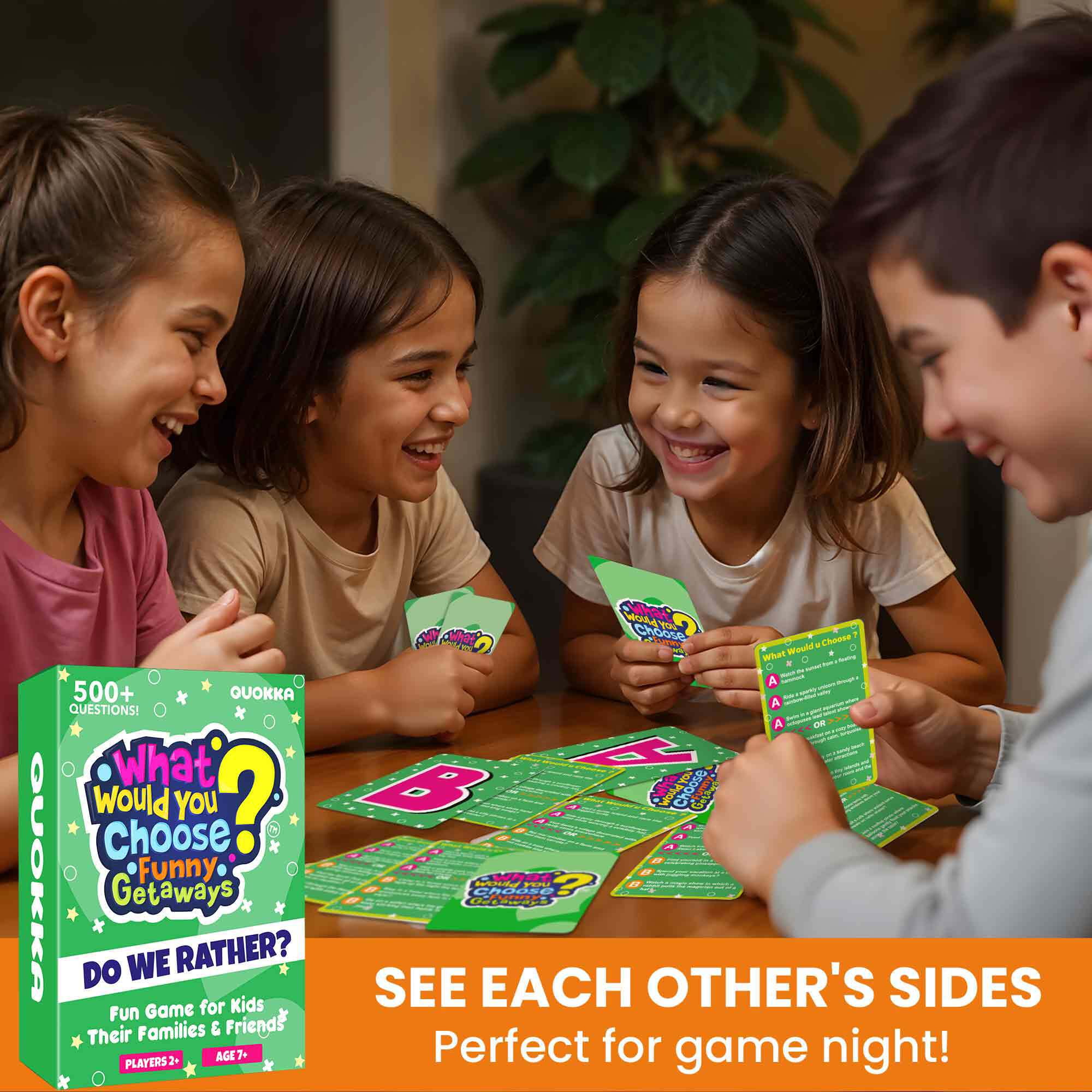 Quokka Card Game for Kids and Adults - What Would You Choose Challenge Funny Getaways Party Game - Hilarious Travel & Vacation Scenarios