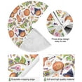 thumbnail image 2 of Coolnut Halloween Tree Skirt, Pumpkin Lollipop Xmas Tree Skirt, Floor Door Round Mat Decorations for Holiday Party Home Christmas Day Ornaments,35.4", 2 of 6