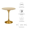 thumbnail image 5 of Modway Lippa 20" Round Wood Side Table, 5 of 6