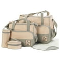 thumbnail image 1 of Waterproof Diaper Nappy Changing Bag Set Large Capacity Sets Maternity Nappy Stylish Easy To Clean Eco-friendly Polyester khaki, 1 of 9