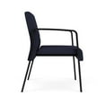 thumbnail image 3 of Waterfall Reception Waiting Oversize Guest Chair / Black Steel / Navy Blue, 3 of 5
