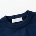 thumbnail image 6 of NAISIBABY Boys Sweater, Fashion Striped Knitted Long Sleeve Crew Neck Kids Casual Pullover Tops Navy 1T, 6 of 9