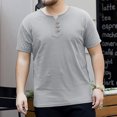thumbnail image 2 of Krdevn Men's Summer Large Size V Neck Cotton Top T Shirt,XXL, 2 of 5