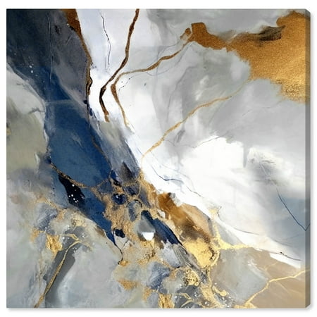 A Nautical Abstraction Canvas Colorful Abstract Wall Art by Art Remedy Gallery Wrapped 12 x 12