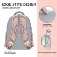 thumbnail image 5 of Symmetrical Ethnic Mandala Student Backpack - Breathable Ergonomic School Bag for Commuters, 5 of 6