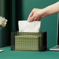 thumbnail image 5 of 2025 Transparent Tissue Box with Spring PET Paper Dispenser Napkin Box for Desktop, 5 of 5