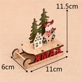 thumbnail image 2 of Christmas Decorations Christmas Tree Ornaments Wooden Santa Snowman Craft For Home Party New Year Christmas Gifts Kid Toys SNOW MAN SNOW MAN, 2 of 7