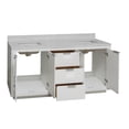 thumbnail image 2 of Stockholm 72" Bathroom Vanity with White Cabinet and Engineered Marble Top, 2 of 7