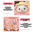 thumbnail image 4 of X-18 Pink Boy Girl Hat Rabbits Plush Doll Toy Little Snow Rabbit Childrens Companion Soothing Cloth Doll Cotton Material Snow Plush, 4 of 6