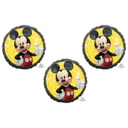 Mickey Mouse Forever 3 Pieces 18" Happy Birthday Mylar Balloons Party Decoration
