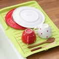 GIFZES Drying Rack Save Space Draining Spot Plastic Universal Dish Drain Board for Home
