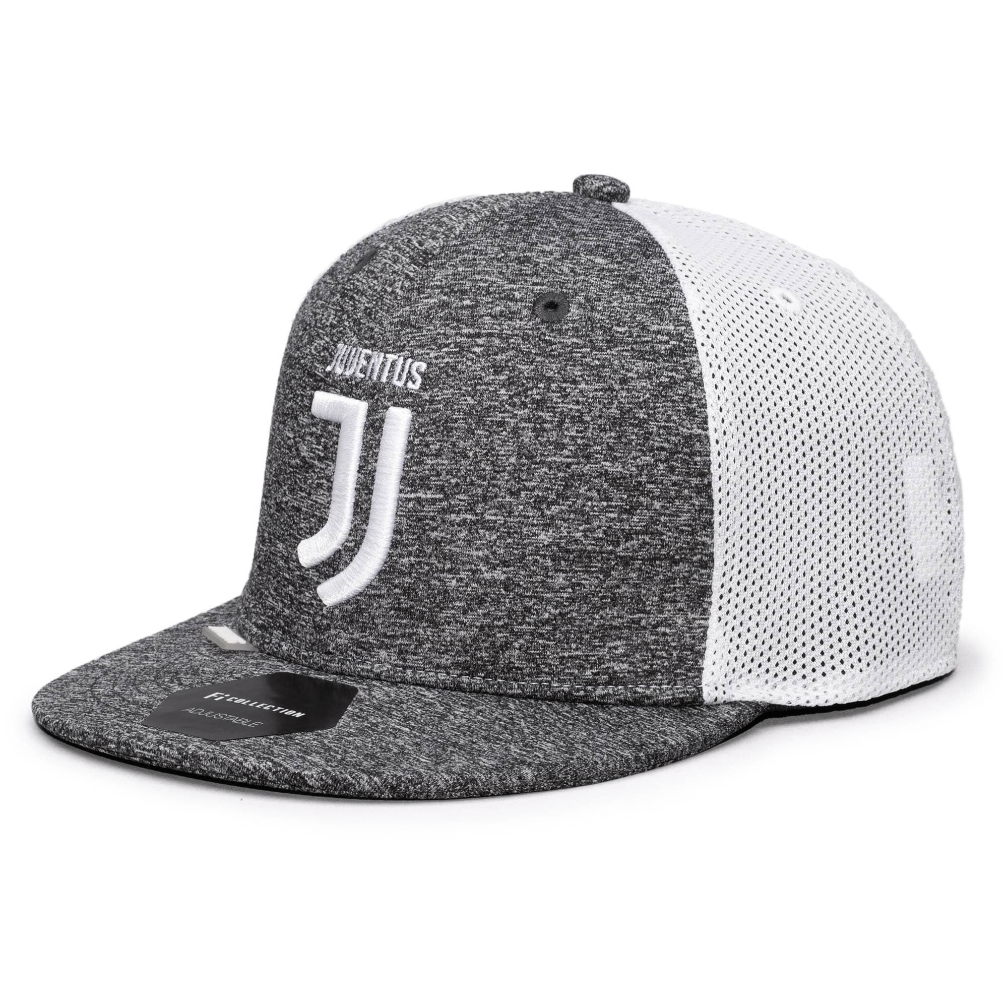image of Juventus Fi Collection Dribbling Snapback Hat - Heathered Black - Osfa