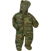Newborn Baby Boy Hooded Puffer Snowsuit Pram