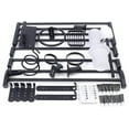 thumbnail image 4 of Fichiouy 9Pcs Modern Wall Mounted Bathroom Hardware Bath Accessories Bath Sets Black, 4 of 10