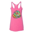 thumbnail image 2 of Wild Bobby Rainbow Painted I've Got The Whole World Dean Russo Design Inspirational/Christian Women Tri-Blend Racerback Tank Top, Vintage Pink, X-Large, 2 of 6