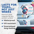 thumbnail image 4 of (2 Pack) Blessed by God, Loved by Jesus, Led by The Spirit Magnets - Christian - 5" On Longest Side - Premium Magnet - for Cars, Refrigerators, Toolboxes, Lockers- Made in USA - MAG0658, 4 of 7