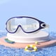 thumbnail image 4 of Gafas de natación para adultos antivaho profesionales impermeables cómodas y modernas Azul blanco, 4 of 9