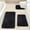 Black(Set of 3-Large/Small/Contour), variant on VOTRUDI Bathroom Rugs 3PC,Solid Color Soft Non-Slip Bath Mat Solid with Toilet Mats Set of 3,Red