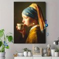 thumbnail image 4 of Girl with a Pearl Earring Canvas Wall Art, Classic Portrait Print for Living Room Bedroom Dining Room Office Hotel Lobby Decor, 4 of 8