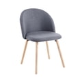 thumbnail image 2 of Set de 4 Sillas de Comedor Tapizadas de Tela gris, 2 of 6