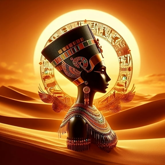 Diamond Painting Kits for Adults Egyptian Queen Theme Full Drill DIY Diamond Art for Adults Beginners Picture Art Crystal Painting for Home Wall Decor