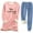 Blue, variant on Oksale Yes,I'm Always Freezing Print Sweatsuits for Women 2 PC Fleece Lined Sherpa Sweatshirts Casual Drawstring Sweatpants Plus Size Fall Winter Fashion Outfits Pink M
