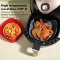 thumbnail image 3 of Doublures de Poêle de Cuisson en Silicone pour Friteuse à Air Chaud avec Poignées Doublure de Four en Silicone de Qualité Alimentaire Antiadhésive Accessoires Réutilisables pour Friteuse à Air pour Friteuses à Air de 4-6 Qt, 3 of 7