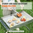 thumbnail image 5 of KFFKFF 23.5"x16" Stainless Steel Flat Top Griddle BBQ Gas Grill 2 Burners Silver, 5 of 9