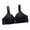 Black, variant on Homenesgenics Wireless Bras for Women Woman's Fashion Bowknot Printing Comfortable Hollow Out Bra underwear No Rims