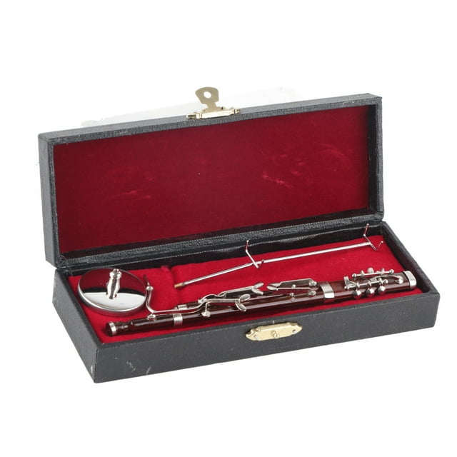 Mini Basson Decoration,Basson Ornaments Miniature Decoration Basson Decoration Mini Musical Instrument Multi-Functional