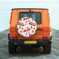 thumbnail image 6 of Logiee Fire Truck Print Spare Tire Cover, Universal Wheel Protectors,Waterproof Dust-Proof UV Sun Wheel Tire Cover,Fit for SUV, RV, Travel Trailer, Truck-17 inch, 6 of 6