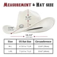 thumbnail image 4 of Sombrero vaquero FLUFFY SENSE. Western de fieltro Cattleman para mujeres y hombres, 4 of 7