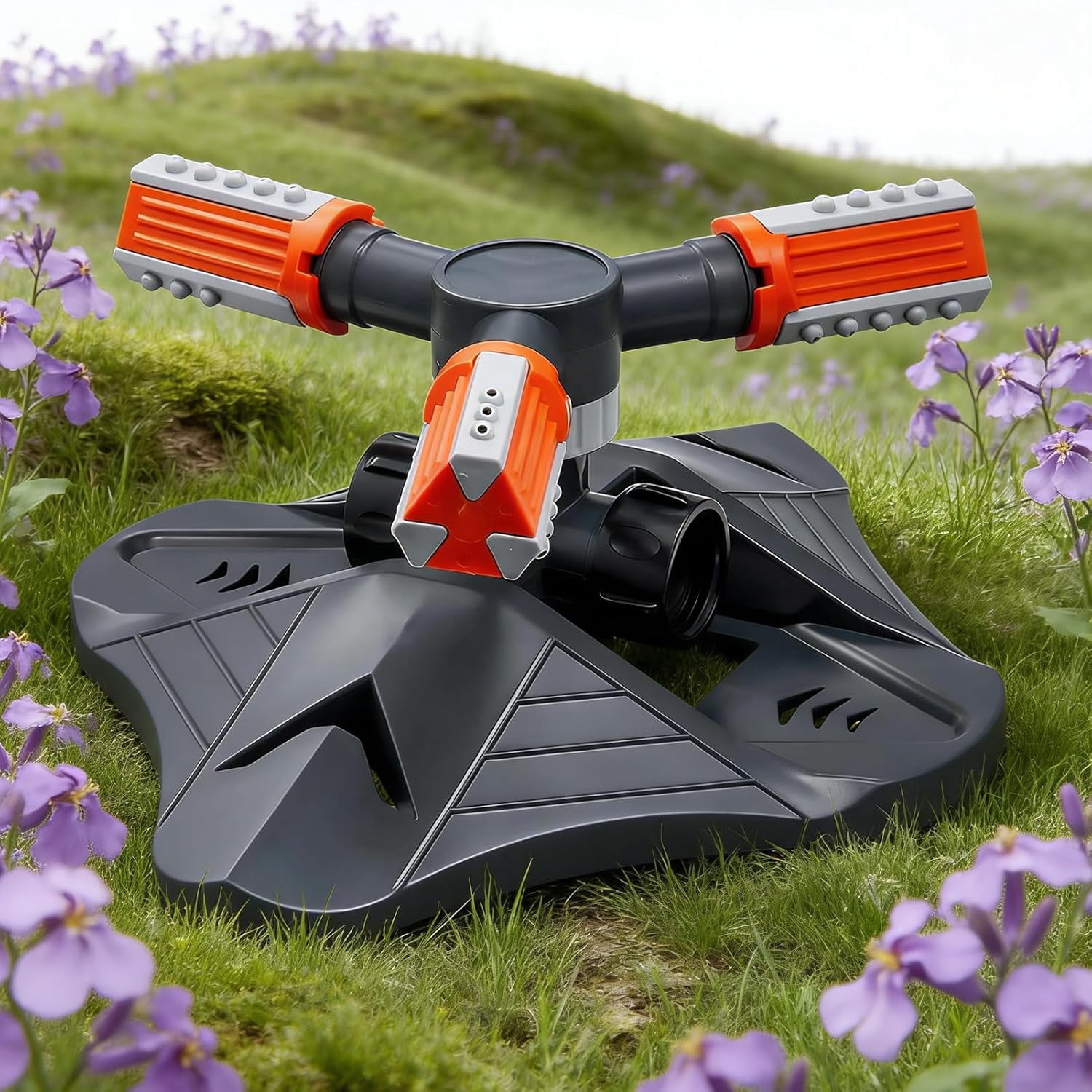 Lawn Sprinkler Sprayer - 360 Rotating Irrigation, Automatic Garden with Flower Bed, Kids Pets with Greenhouse Nursery, Garden Sprayer, Vegetable Patch Lawn Sprinkler for Kids Pets Playing