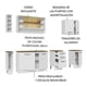 thumbnail image 4 of Mueble de Cocina Madesa Madesa Agata 200cm Blanco 01, 4 of 10