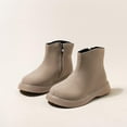 thumbnail image 2 of Babcutegg Boots for Girls Snow Boots Casual Fashion Warm and Breathable Girls Soft Bottom Shoes Khaki US 8.5, 2 of 8